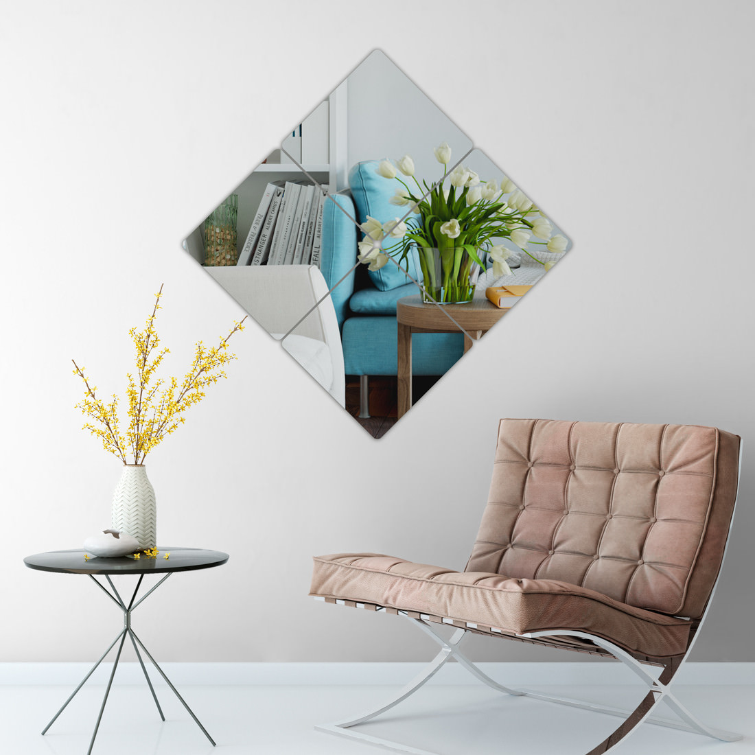 Espelho Decorativo Quadrados - Modelo Exclusivo | Bem Colar