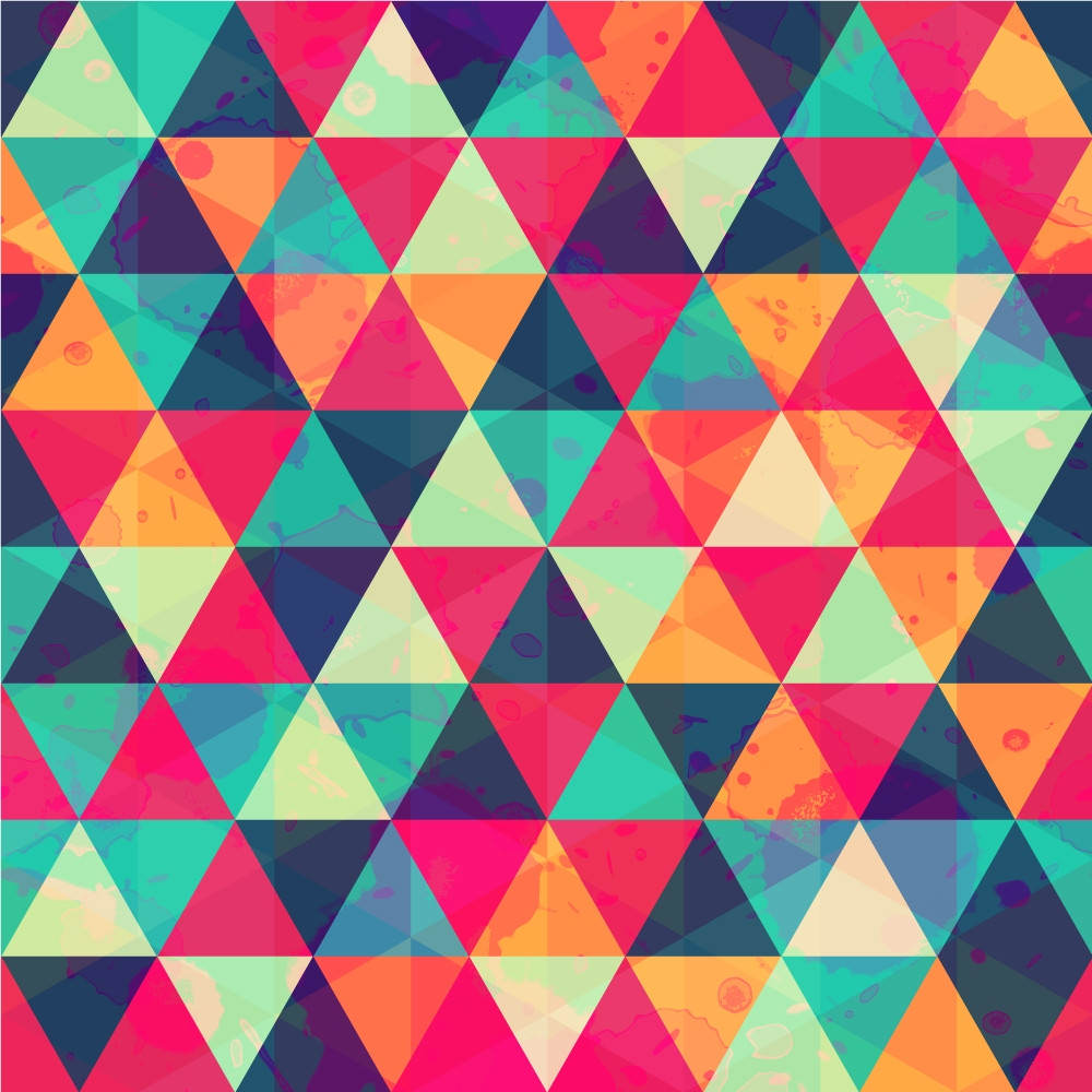 Papel de Parede Triângulos Coloridos II | Papel Adesivo | Bem Colar
